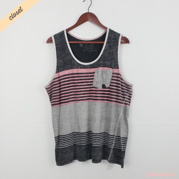 Marc Ecko Other - [Marc Ecko] Men's Cut & Sew Striped Tank Top